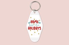 home for the holidays christmas keychain svg cutting files or sublimation files for keychain
