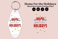 home for the holidays christmas keychain svg cutting files or sublimation files for keychain