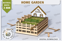 3D Home Garden Laser Cut. Garden Plant House SVG Product Image 1