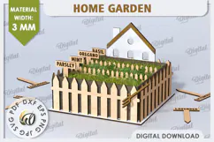 3D Home Garden Laser Cut. Garden Plant House SVG Product Image 1