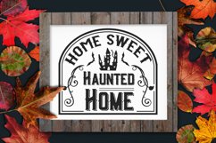 home halloween vintage svg sign