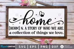 Home hohm n a story of SVG, Home Sign SVG Design Product Image 1