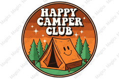 Happy Camper Club - Copy | Camping PNG | Camper Sublimation Product Image 1