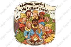 Camping Friends are Forever Friends Sublimation Product Image 1