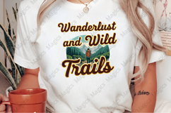 Wanderlust and Wild Trails | Camping PNG |Camper Sublimation Product Image 2