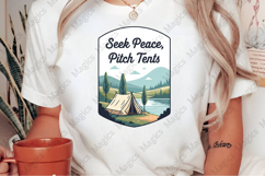 Seek Peace, Pitch Tents PNG Product Image 2