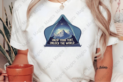 Unzip Your Tent, Unlock the World PNG Product Image 2