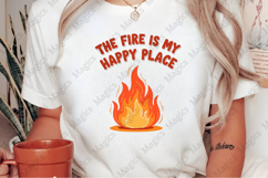 The Fire is My Happy Place | Camping PNG |Camper Sublimation Product Image 2