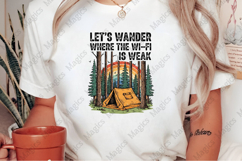 Let&#039;s Wander Where the Wi-Fi is Weak | Camping PNG | Camper Product Image 2