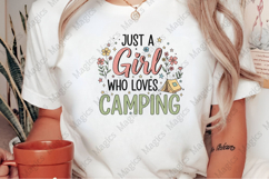 Just a Girl Who Loves Camping Sublimation Product Image 2
