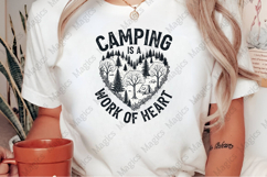 Camping is a Work of Heart | Camping PNG |Camper Sublimation Product Image 2