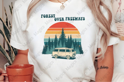 Forest Over Freeways | Camping PNG | Camper Sublimation Product Image 2