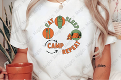 Eat Sleep Camp Repeat | Camping PNG | Camper Sublimation Product Image 2