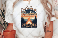 One With the Campfire | Camping PNG | Camper Sublimation Product Image 2