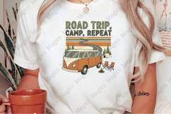 Road Trip, Camp, Repeat | Camping PNG | Camper Sublimation Product Image 2