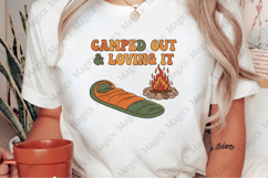 Camped Out &amp; Loving It | Camping PNG | Camper Sublimation Product Image 2