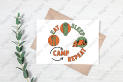 Eat Sleep Camp Repeat | Camping PNG | Camper Sublimation Product Image 3