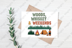 Woods, Whiskey &amp; Weekends | Camping PNG | Camper Sublimation Product Image 3