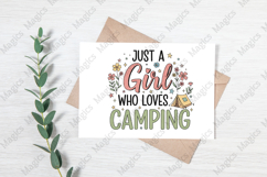 Just a Girl Who Loves Camping Sublimation Product Image 3