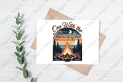 One With the Campfire | Camping PNG | Camper Sublimation Product Image 3