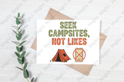 Seek Campsites, Not Likes | Camping PNG | Camper Sublimation Product Image 3