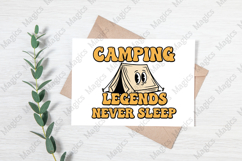 Camping Legends Never Sleep | Camping PNG|Camper Sublimation Product Image 3