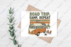 Road Trip, Camp, Repeat | Camping PNG | Camper Sublimation Product Image 3