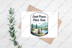 Seek Peace, Pitch Tents PNG Product Image 3