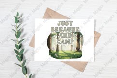 Just BREATHS AND CAMP | Camping PNG | Camper Sublimation Product Image 3