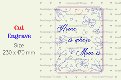 Mothers day cutting board, Mom gift laser engrave Product Image 2