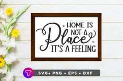 Home is not a place,it&#039;s a feeling,Home Quote Sign,House Quote Sign,Contemporary Decor,Home Wall Decor,Wood Framed Canvas,Framed Canvas Print,Canvas Wall Art,Canvas Wall Decor,Contemporary Art,Framed Quote Sign,Home Wall Art
