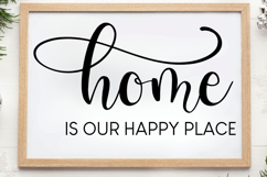Home is our happy place SVG, Farm House Sign SVG Product Image 1