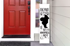 Home is where my Gnomies are Porch Sign SVG Product Image 3