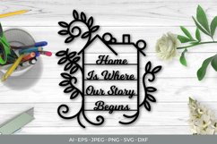 Home is Where Our Story Begins Papercut Product Image 1