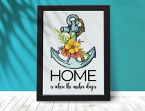 Anchor Sublimation | Positive Quotes | Anchor with Flowers Product Image 4