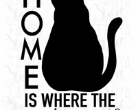 Home Is Where The Cat Is Png Instant Download for Digital Product Image 3
