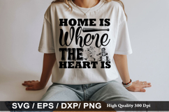 Home Is Where The Heart Is SVG - Baseball Design Product Image 1