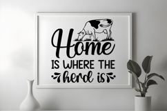 Home is where the herd is SVG, Farmhouse SVG Design Bundle Product Image 1