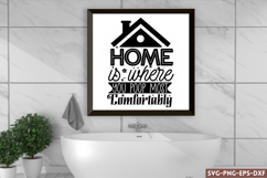Home is where you poop most SVG, Funny Bathroom SVG Product Image 1
