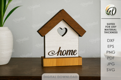 Home Stand Decor Laser Cut. Standing Decor SVG Product Image 1