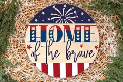 Home of the brave SVG Design,Patriotic decor,Patriotic SVG Product Image 2