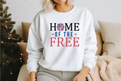 Home of the free SVG Design,Patriotic home decor,USA pride Product Image 2