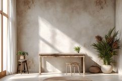 Scandinavian Interior Home Office with Plants &amp; Vases Product Image 1