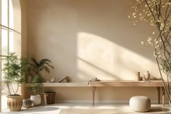 Scandinavian Interior Home Office with Plants &amp; Vases Product Image 1