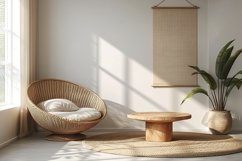 Scandinavian Interior Home With Vase &amp; table Product Image 1