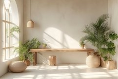 Interior Home living Room with Chair &amp; Vases on the table Product Image 1