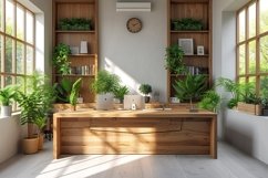 Interior Home living Room with Chair &amp; Vases on the table Product Image 1