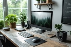 Minimalist Scandinavian Interior Home Office Product Image 1