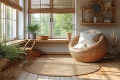 Scandinavian Interior Home Office with Plants &amp; Vases Product Image 1