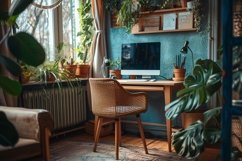 Home Office room computer vases on the table Product Image 1